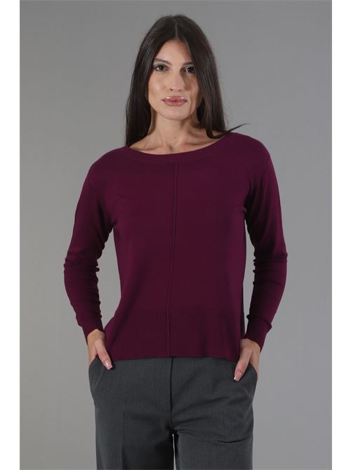 Maglia in viscosa Maida Mila Milano | M1091MELANZANA